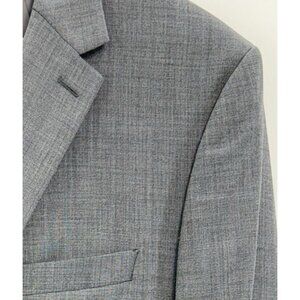 Lauren Ralph Lauren Blazer Sport Coat Jacket Wool Blend Natural Stretch Gray 48L